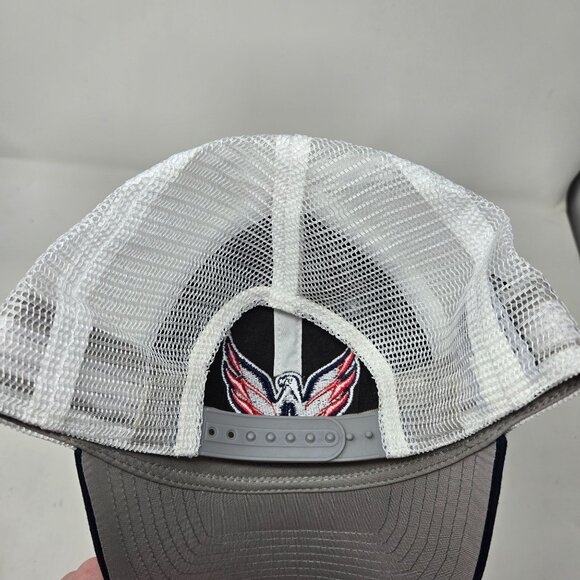 Fanatics NHL Washington Capitals Adjustable Trucker Hat Gray/Navy Mesh Back Snap - Picture 5 of 9